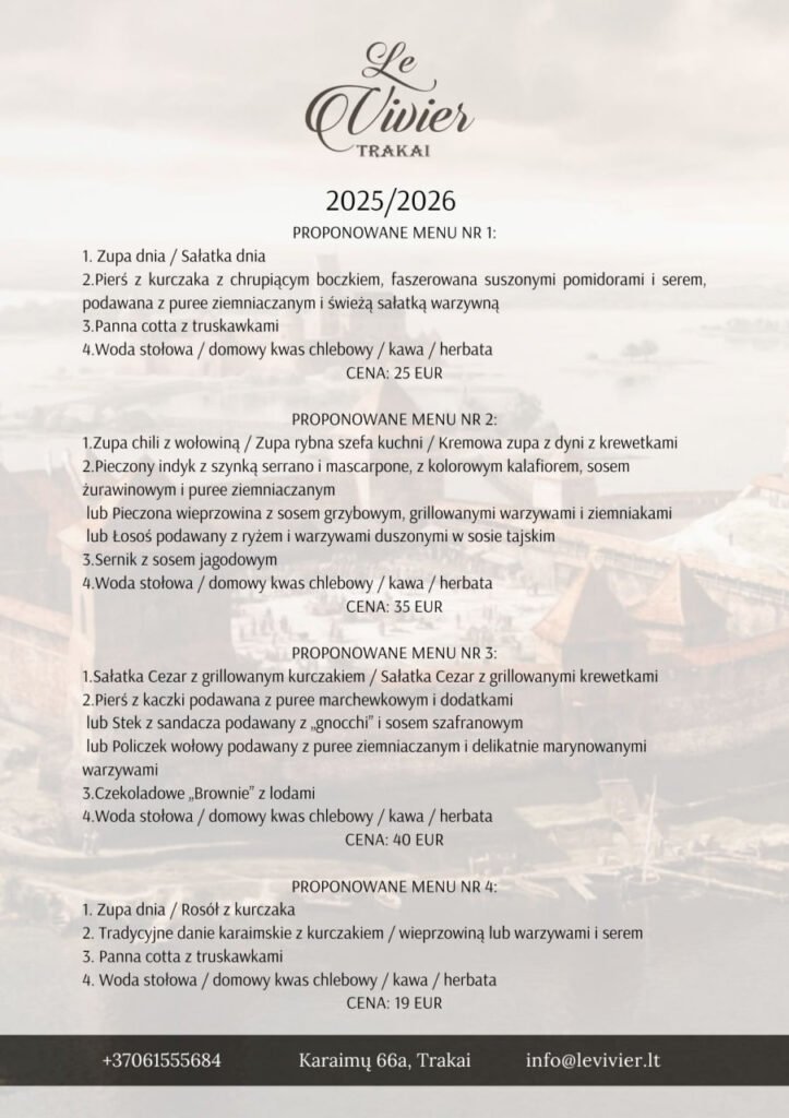 Menu główne dla grup